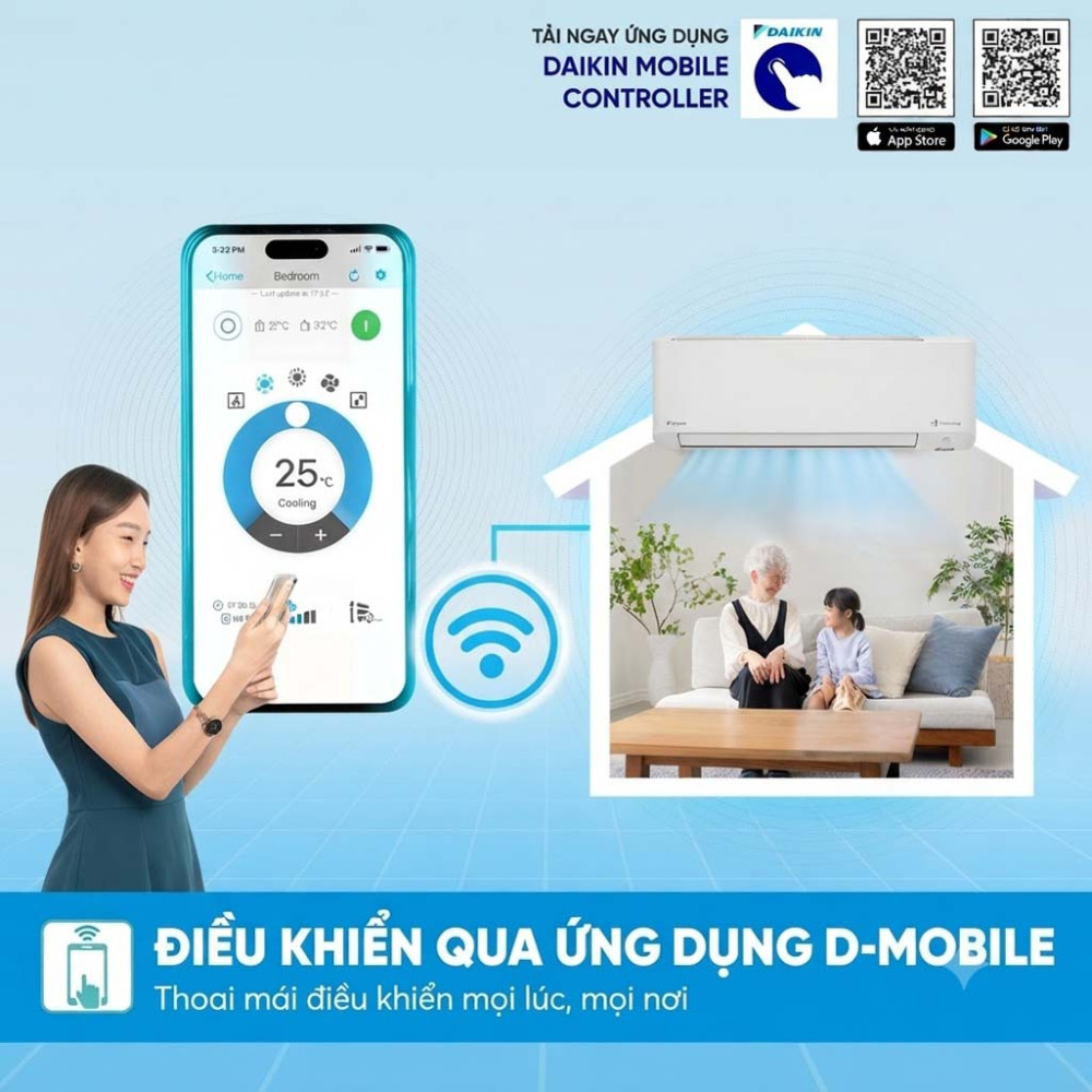 Máy lạnh Daikin Inverter 1 HP FTKY25ZVMV - Hàng chính hãng