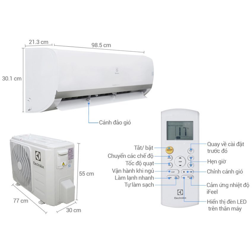 Máy lạnh Electrolux ESV18CRK-A3 - Hàng chính hãng