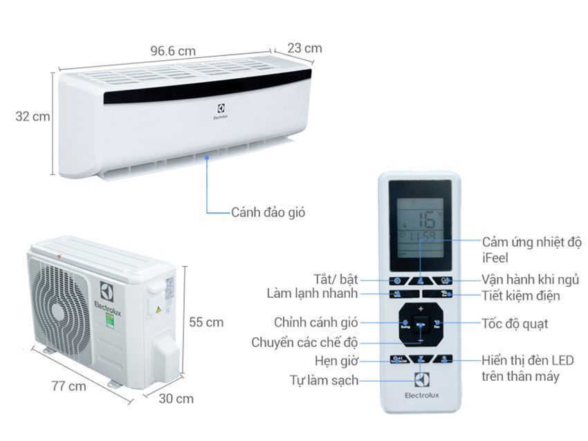 Máy lạnh một chiều Electrolux ESM18CRO-A1 - Hàng chính hãng
