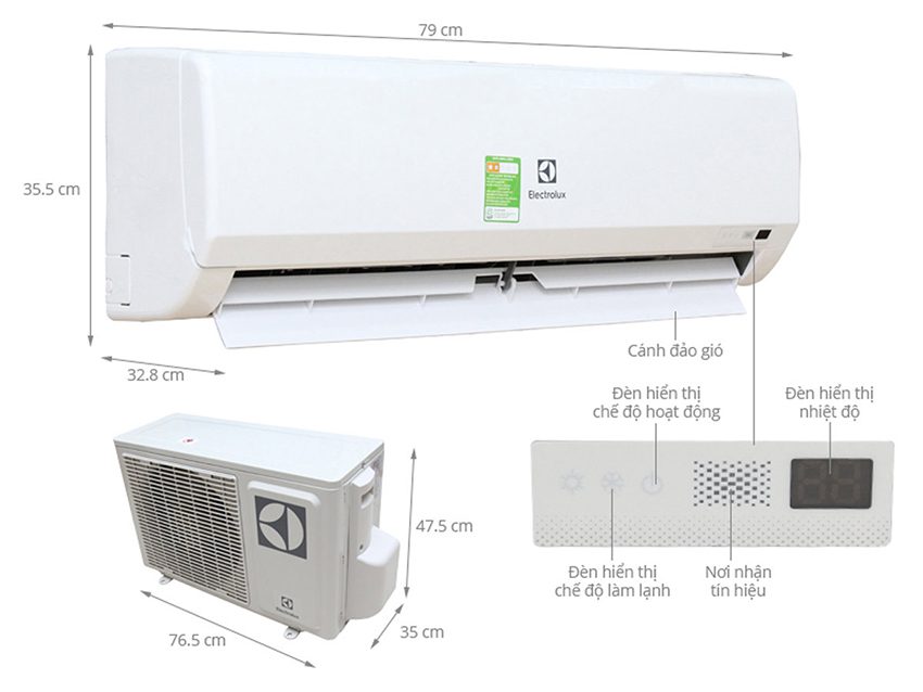 Máy lạnh hai chiều Electrolux ESV12HRK-A3 - Hàng chính hãng