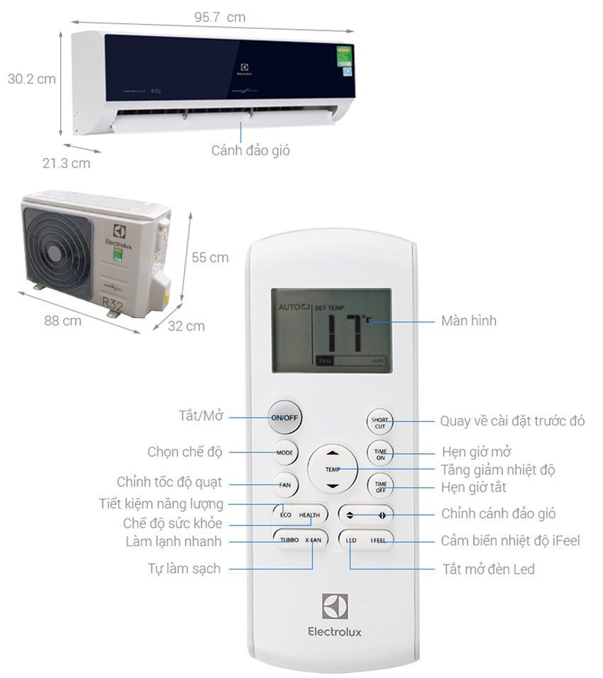 Máy lạnh Inverter Electrolux ESV18CRO-D1 - Hàng chính hãng