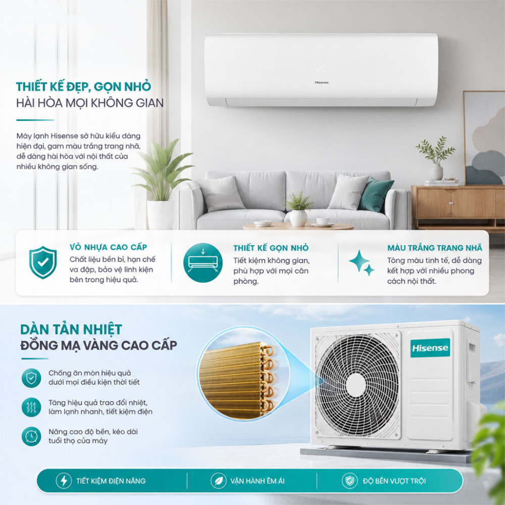 Máy lạnh Hisense Inverter 1.5HP AS-12TR4RYDTU00B - Hàng chính hãng