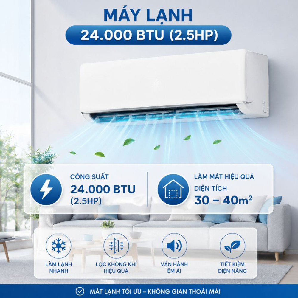 Máy lạnh Hisense Inverter 2.5HP AS-24TR4RXB00/AS-24TR4RXB00(D) - Hàng chính hãng