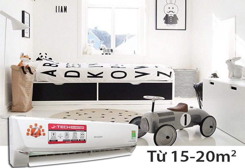 Máy lạnh Inverter 1.5 HP Sharp AH-X12SEW - Hàng chính hãng