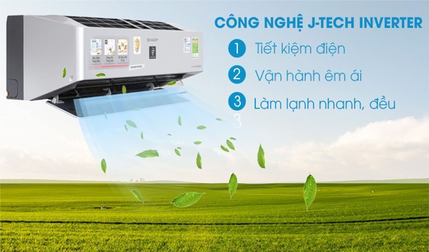 Máy lạnh Inverter 1.5 HP Sharp AH-XP13VXW - Hàng chính hãng