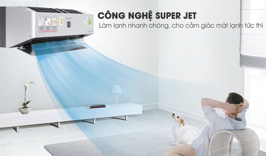 Máy lạnh Inverter 1.5 HP Sharp AH-XP13VXW - Hàng chính hãng