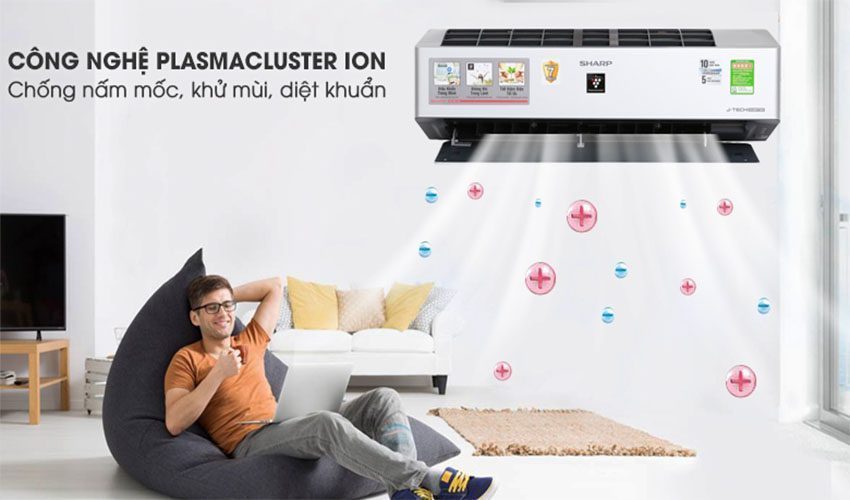 Máy lạnh Inverter 1.5 HP Sharp AH-XP13VXW - Hàng chính hãng