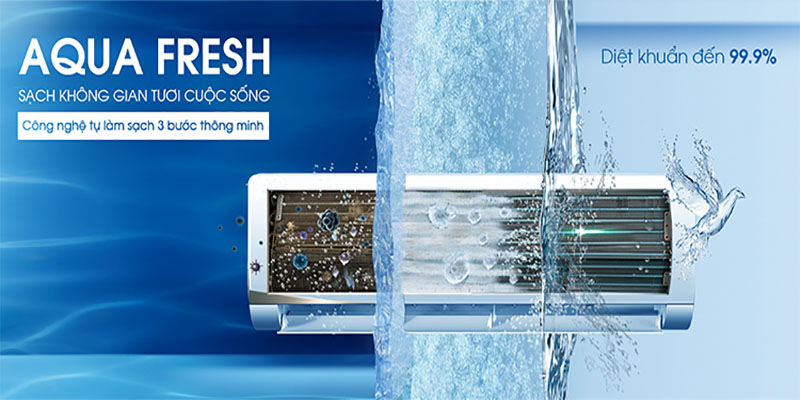 Máy lạnh Inverter Aqua AQA-KCRV13FB - Hàng chính hãng