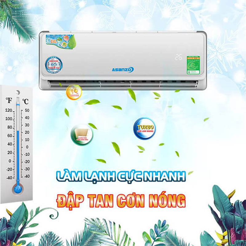 Máy lạnh Inverter Asanzo K09A - Hàng chính hãng