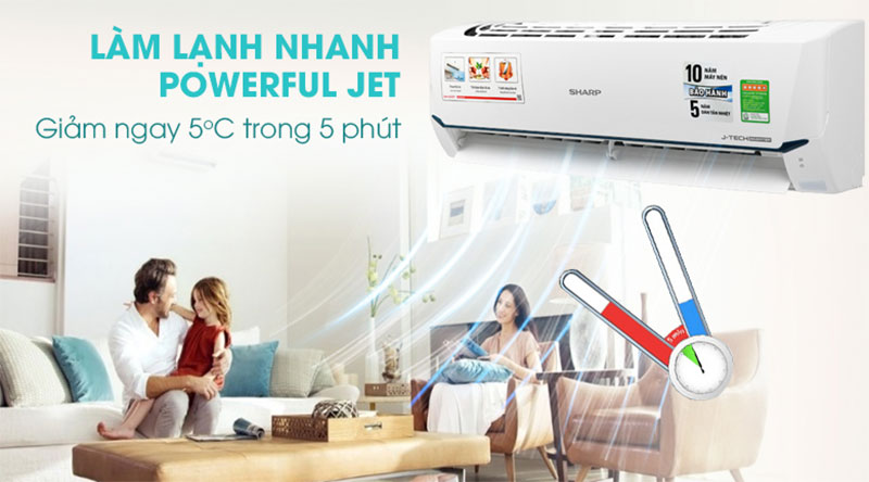 Máy lạnh Inverter Sharp AH-X9XEW - Hàng chính hãng