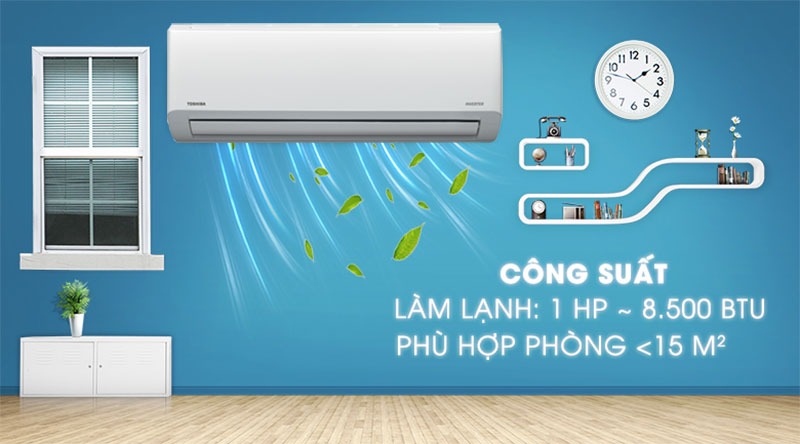 Máy lạnh Inverter Toshiba RAS-H10HKCVG-V - Hàng chính hãng