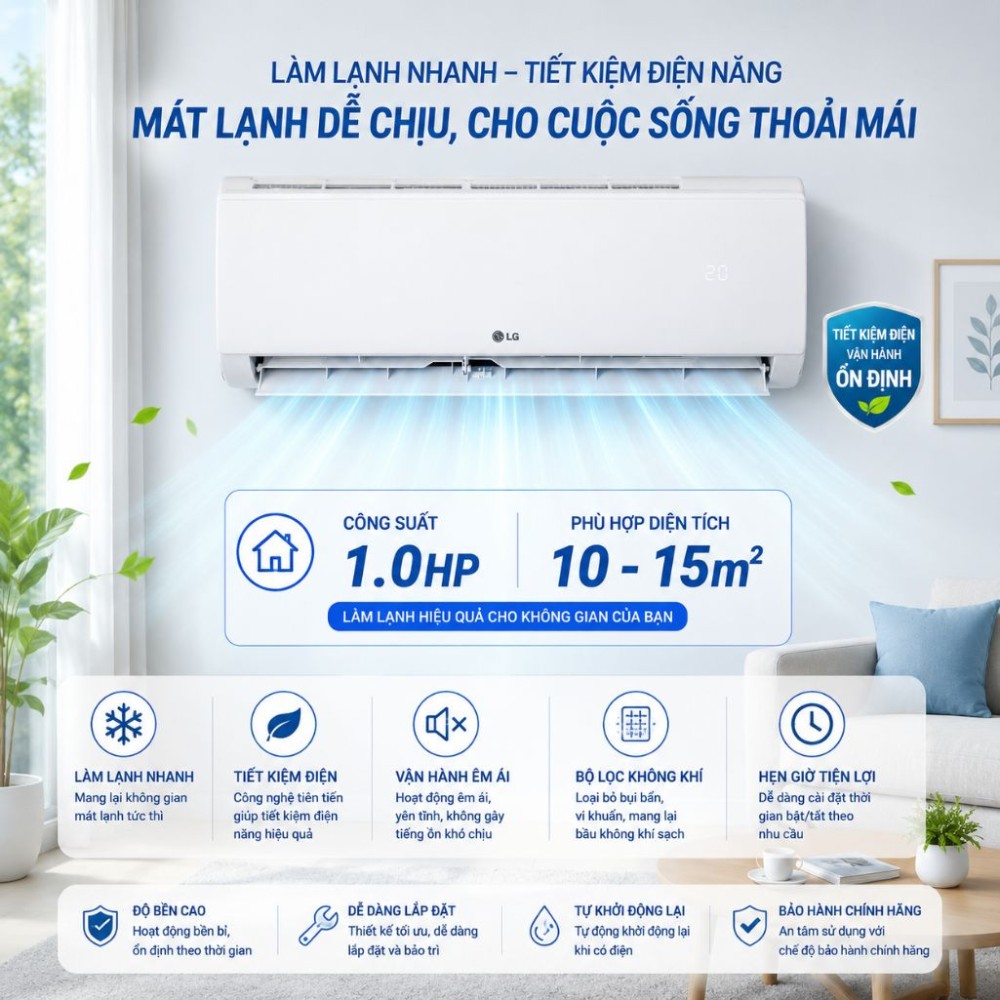Máy lạnh LG Inverter 1 HP IFC09M1 - Hàng chính hãng