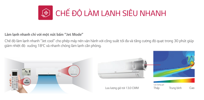 Máy lạnh LG inverter 2 HP IEC18G1 - Hàng chính hãng