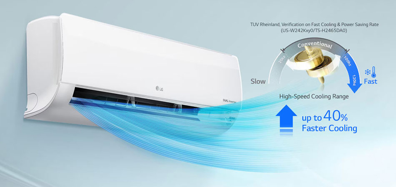 Máy lạnh 1 chiều LG inverter IEC24G1 - Hàng chính hãng