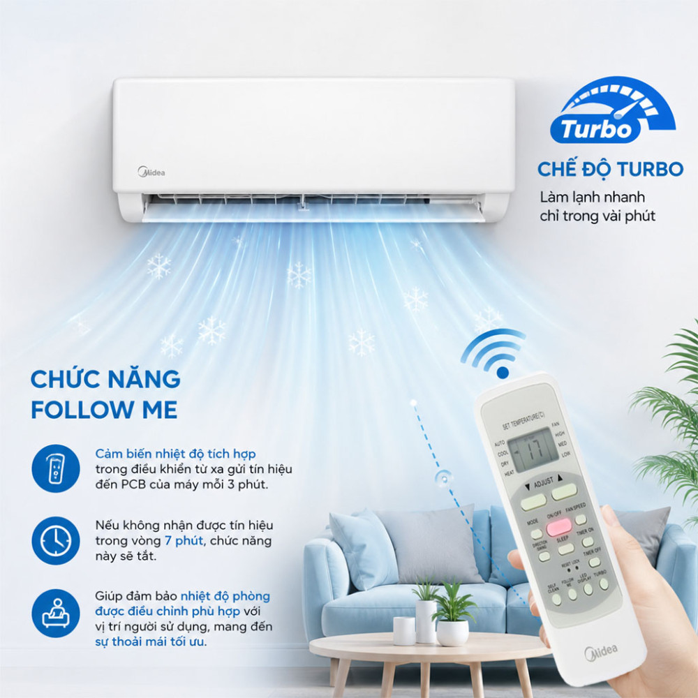 Máy lạnh Midea 2.5HP MSFQ-24CRN8 - Hàng chính hãng
