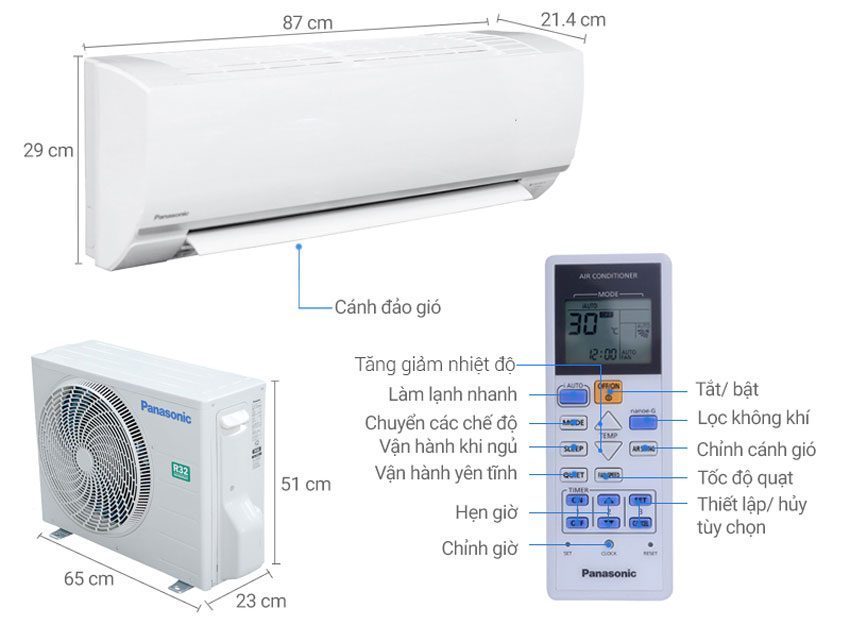 Máy lạnh Panasonic CU/CS-N9SKH - Hàng chính hãng