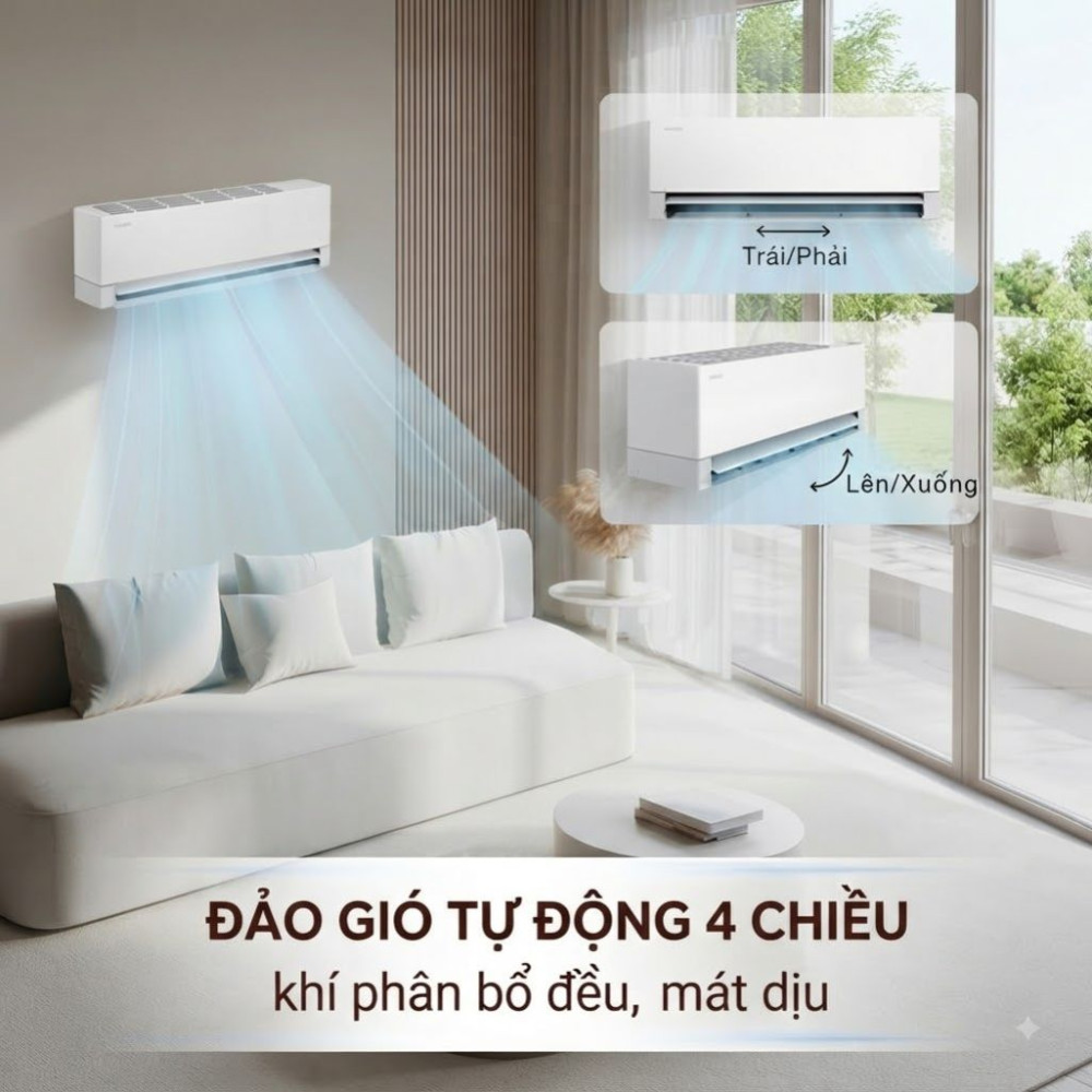 Máy lạnh Samsung Wind-Free Inverter 1 HP AR80H10DAAWNS - Hàng chính hãng