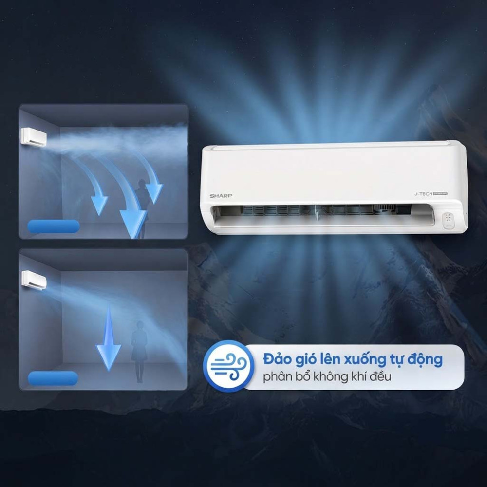 Máy lạnh Sharp Inverter 1.5 HP AH-X13DEW - Hàng chính hãng