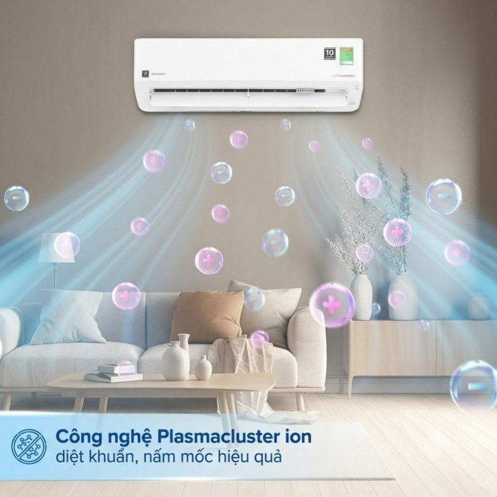 Máy lạnh Sharp Inverter 1HP AH-XP10CMW - Hàng chính hãng