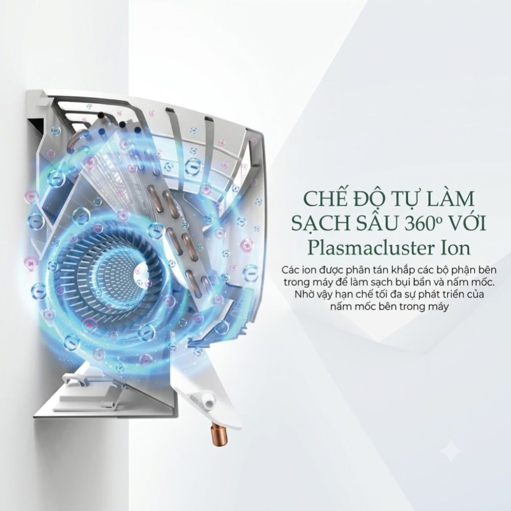 Máy lạnh Sharp Inverter 1HP AH-XP10CMW - Hàng chính hãng