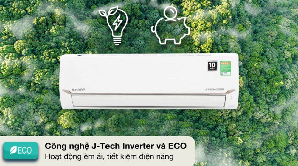 Máy lạnh Sharp inverter 2 HP AH-X18CEWC - Hàng chính hãng