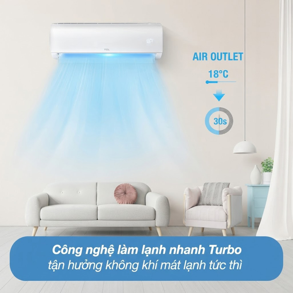 Máy lạnh TCL Inverter 2 HP TBI-18CSD/TPHI - Hàng chính hãng
