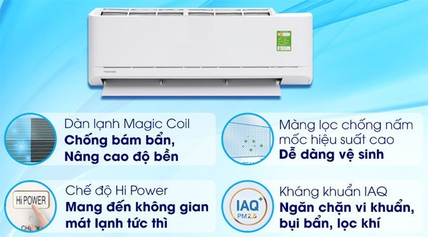Máy lạnh Toshiba RAS-H10U2KSG-V - Hàng chính hãng