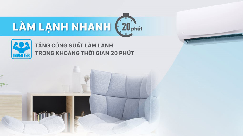Máy lạnh Daikin inverter 2.2 HP FTKB60YVMV - Hàng chính hãng