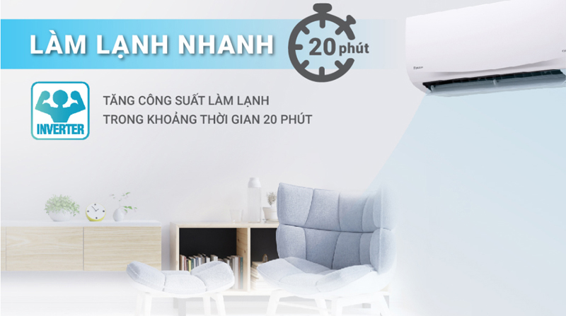 Máy lạnh Daikin Inverter 2.5 HP FTKF60XVMV - Hàng chính hãng