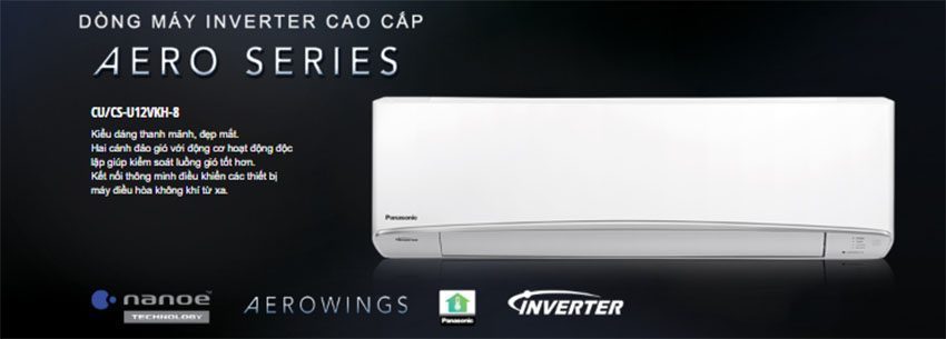 Máy lạnh inverter Panasonic CU/CS-U12VKH-8 - Hàng chính hãng