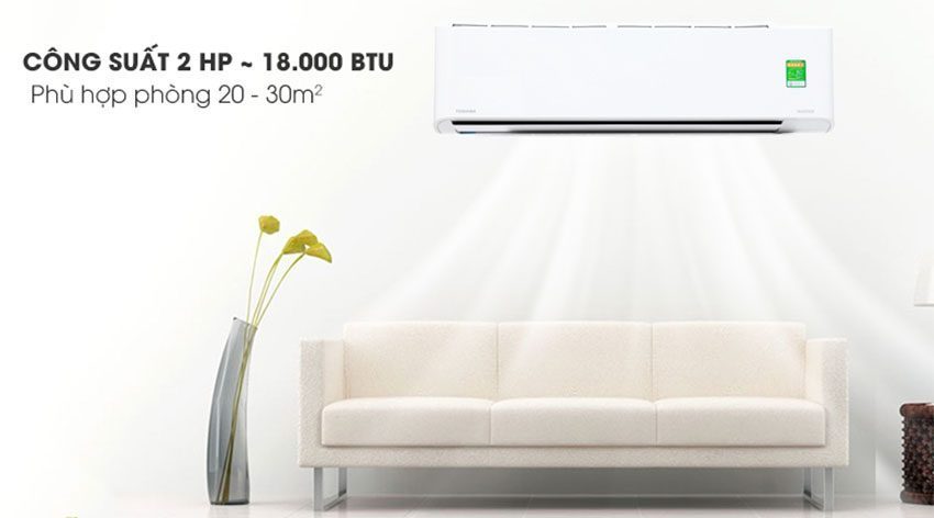 Máy lạnh inverter Toshiba RAS-H18PKCVG-V - Hàng chính hãng