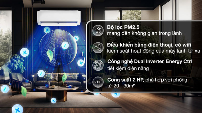 Máy lạnh LG Inverter 2 HP V18WIN1 - Hàng chính hãng