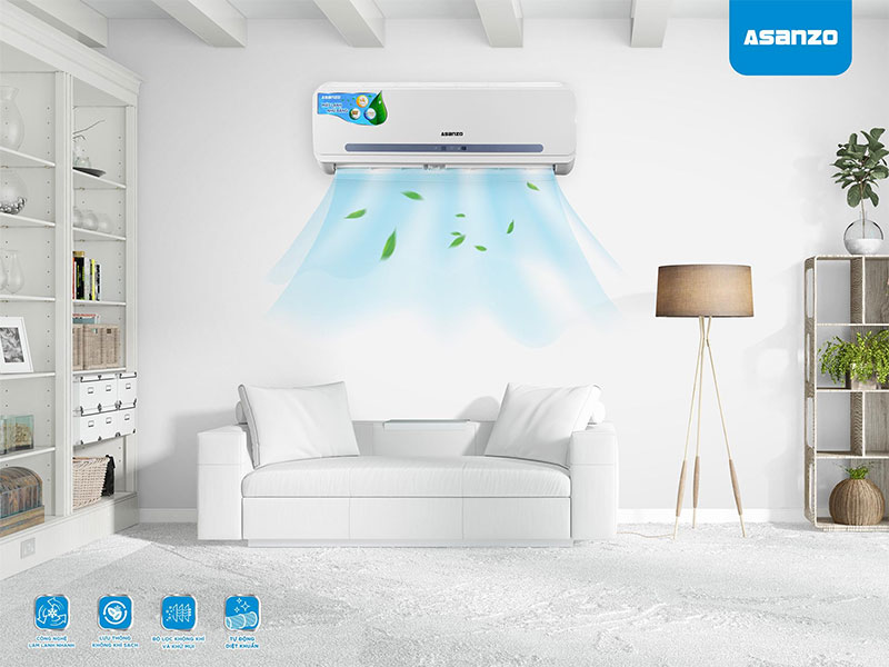 Máy lạnh một chiều Asanzo S09N66 - Hàng chính hãng