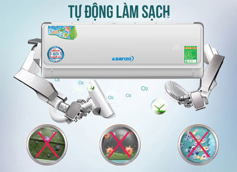 Máy lạnh một chiều Asanzo S18A - Hàng chính hãng