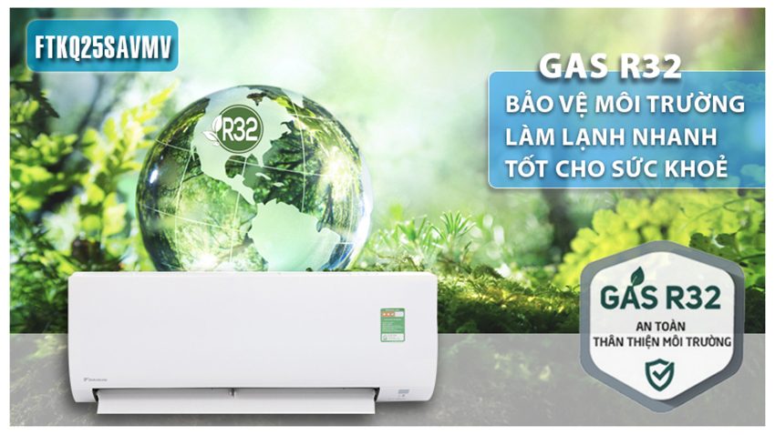 Máy lạnh một chiều Inverter Daikin FTKQ25SAVMV/RKQ25SAVMV - Hàng chính hãng
