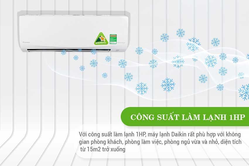 Máy lạnh một chiều Inverter Daikin FTKQ25SVMV/RKQ25SVMV ( 1HP ) - Hàng chính hãng