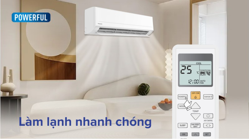 Máy lạnh 1 chiều Panasonic 12000 BTU CU/CS-N12ZKH-8 - Hàng chính hãng