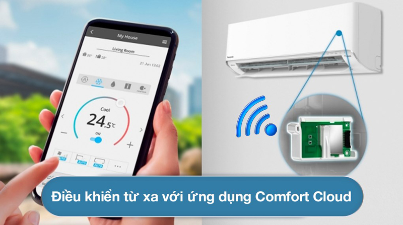 Máy lạnh Panasonic Inverter 2HP CU/CS-XU18XKH-8 - Hàng chính hãng