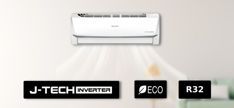 Máy lạnh Sharp Inverter 1 HP AH-X10ZEW - Hàng chính hãng