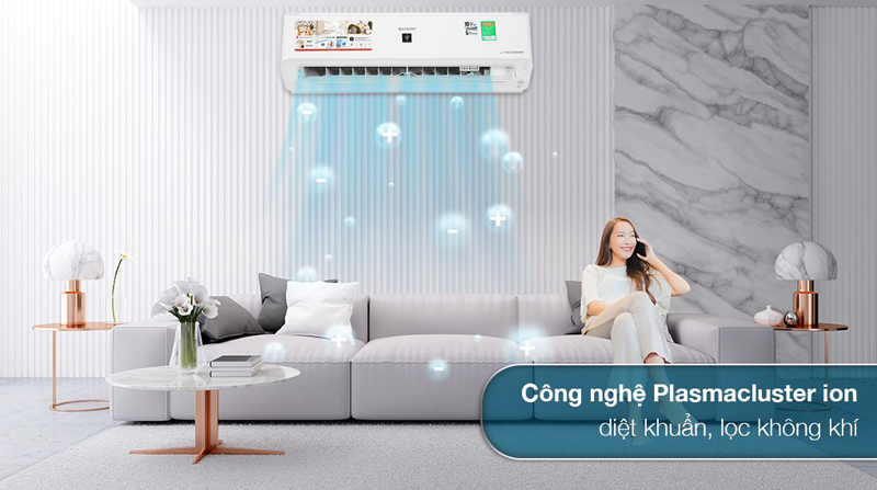 Máy lạnh Sharp inverter AH-XP10YHW - Hàng chính hãng