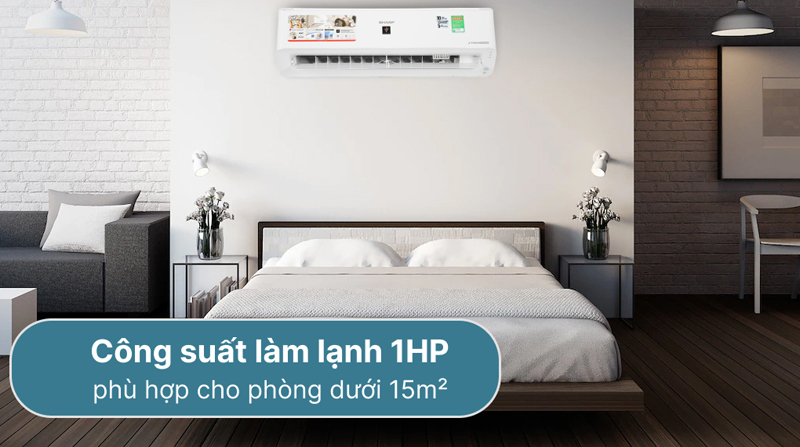 Máy lạnh Sharp inverter AH-XP10YHW - Hàng chính hãng