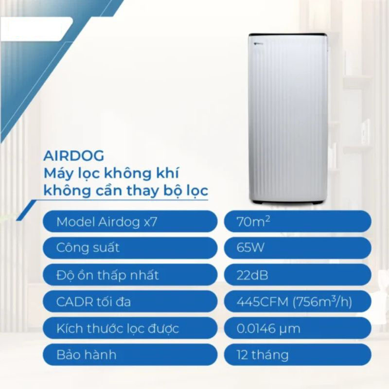 Máy lọc không khí Airdog X7 - Hàng chính hãng