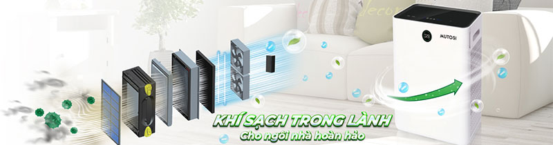 Máy lọc không khí Mutosi MAP-801H-UV - Hàng chính hãng