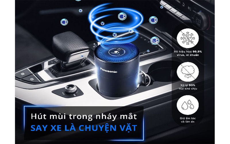 Máy lọc không khí khử mùi ô tô Panasonic F-GPT01A - Hàng chính hãng