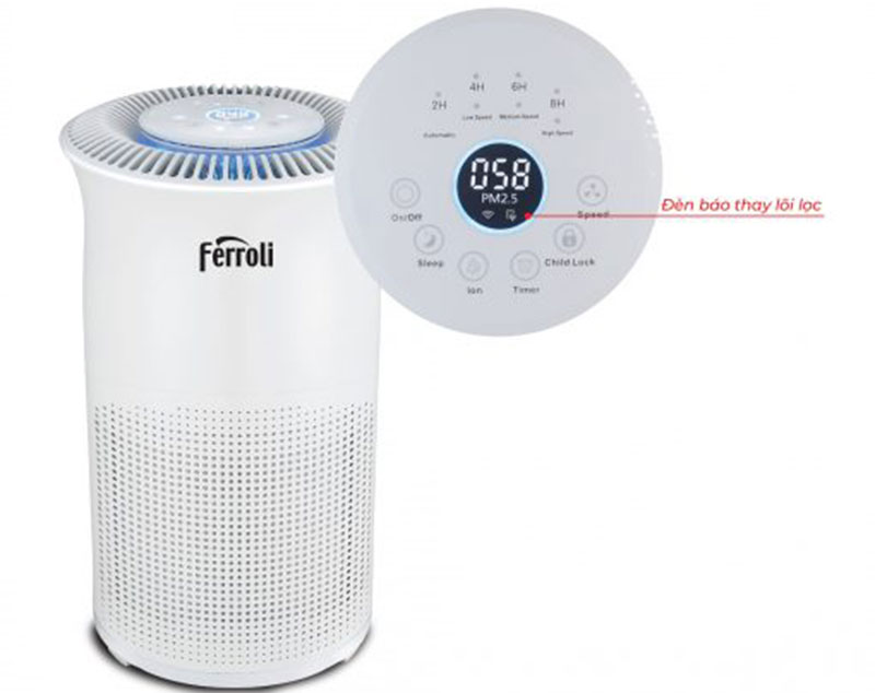 Máy lọc không khí và tạo ionizer Ferroli FAP-60D - Hàng chính hãng