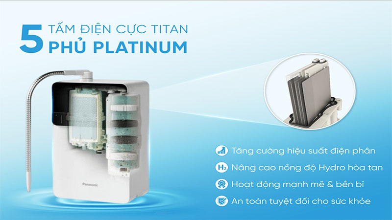 Máy lọc nước điện giải ion kiềm Panasonic TK-AS700 - Hàng chính hãng