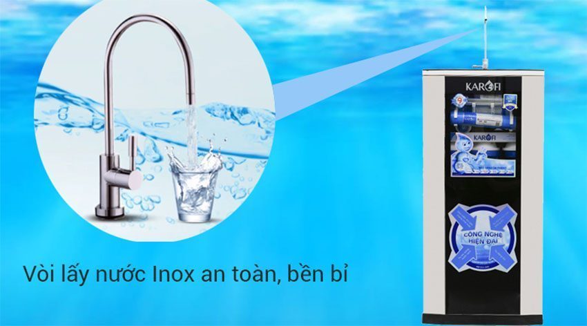 Máy lọc nước RO 9 cấp lọc Karofi KSI90 - Hàng chính hãng