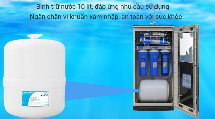 Máy lọc nước RO 9 cấp lọc Karofi KSI90 - Hàng chính hãng