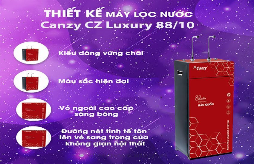 Máy lọc nước RO Canzy CZ-Luxury-88/10 - Hàng chính hãng