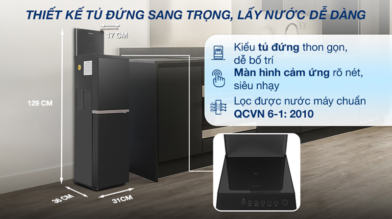 Máy lọc nước RO nóng nguội lạnh Toshiba TWP-W2398SVN(M) - Hàng chính hãng